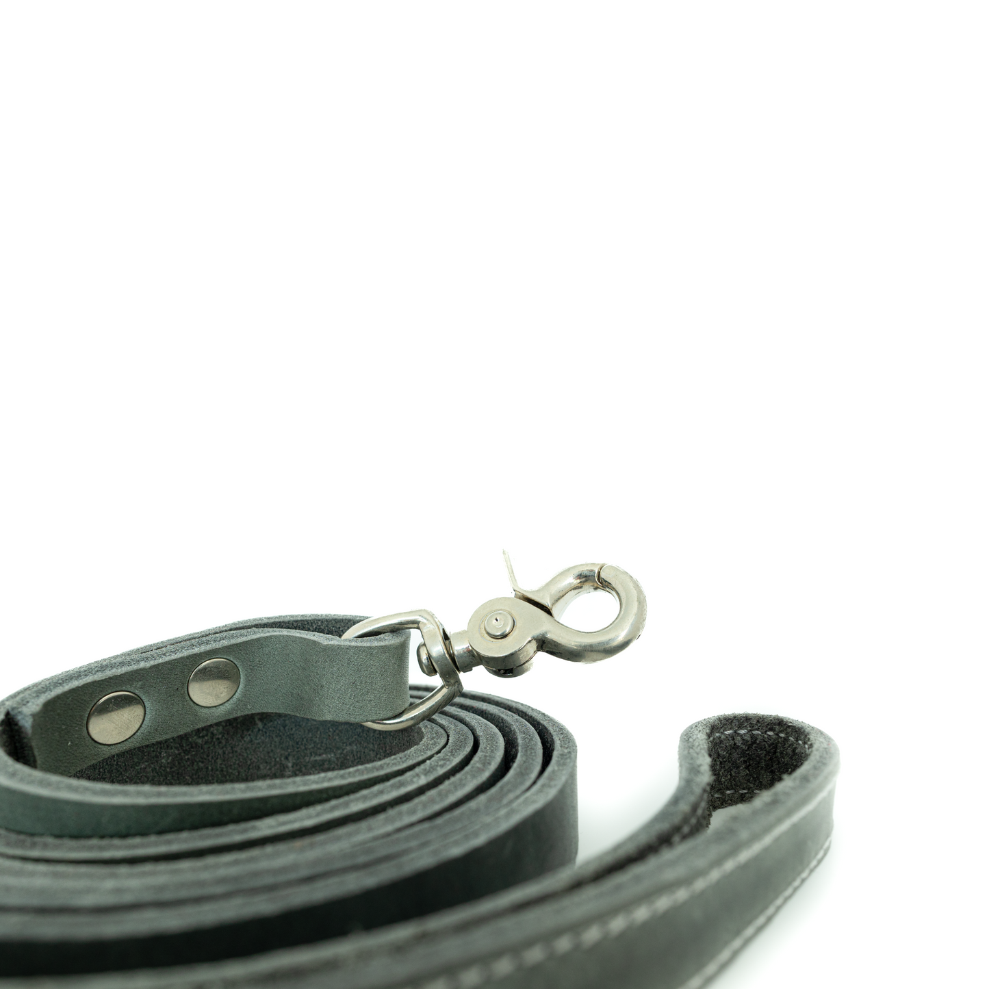 Lederen Leiband Grey