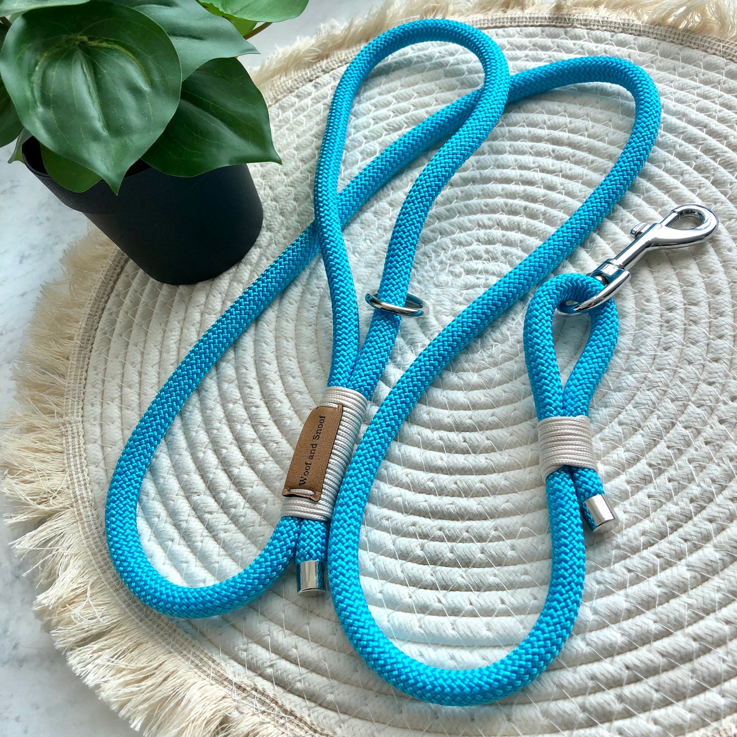 Line with handle Aqua 10mm
