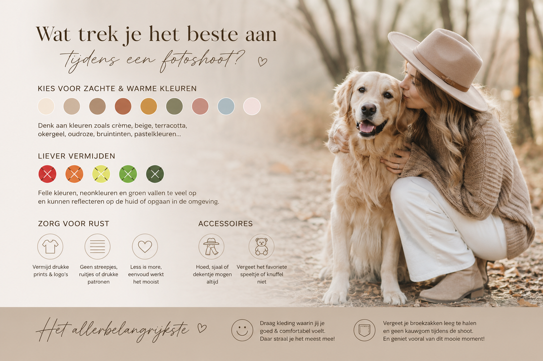 Welke kleding doe ik aan tijdens een fotoshoot?