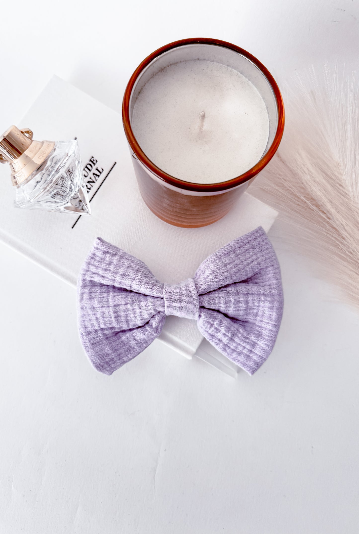 Dog bow - Pastel lila