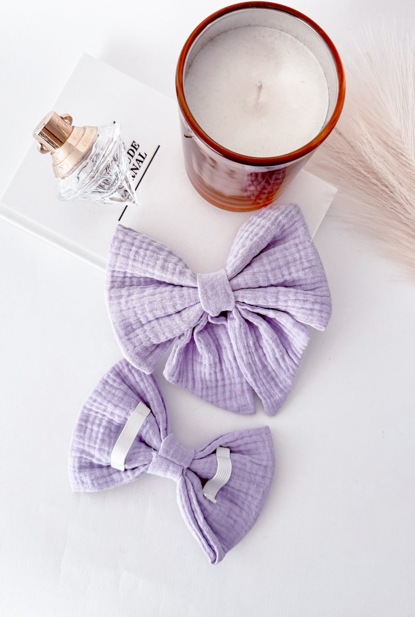 Dog bow - Pastel lila
