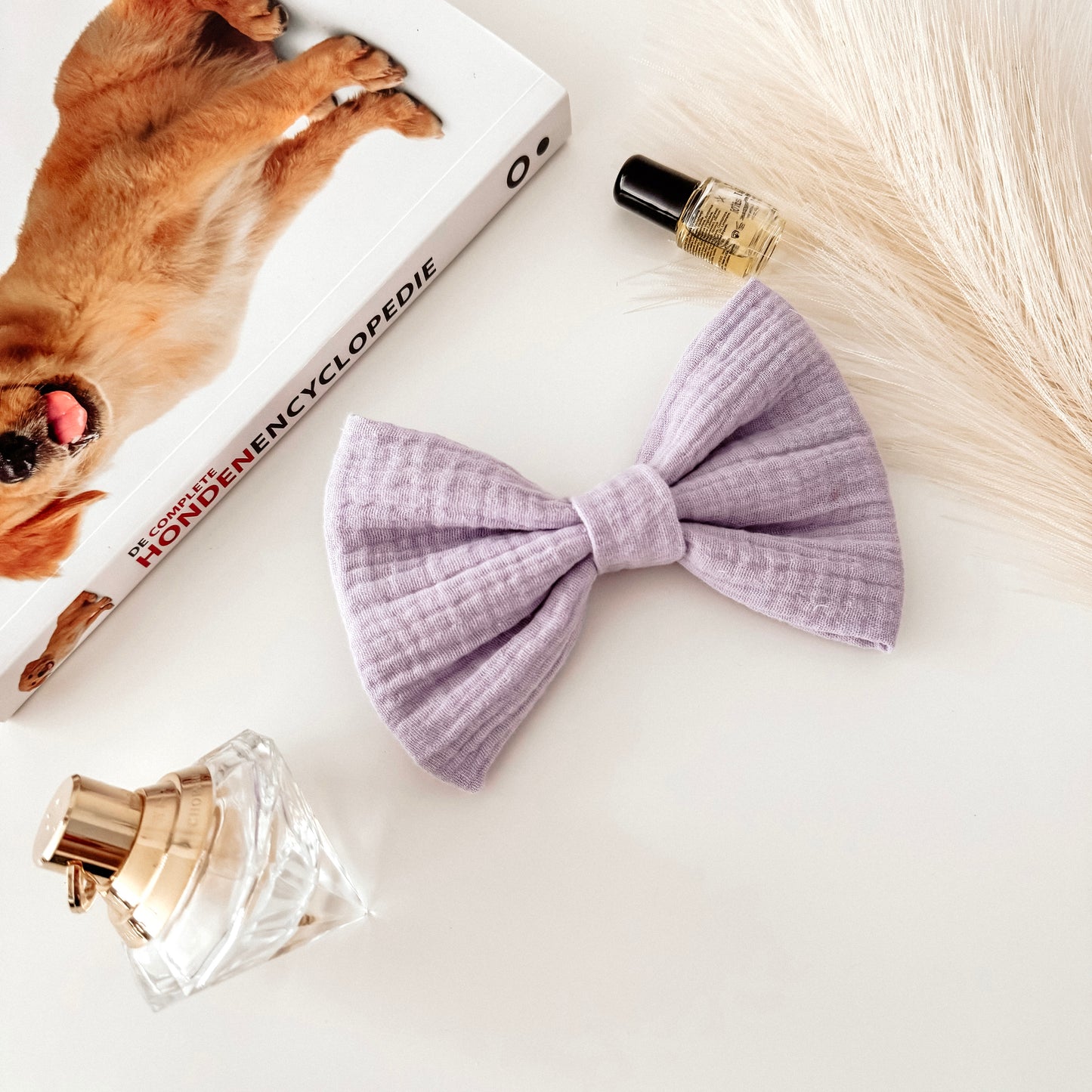 Dog bow - Pastel lila